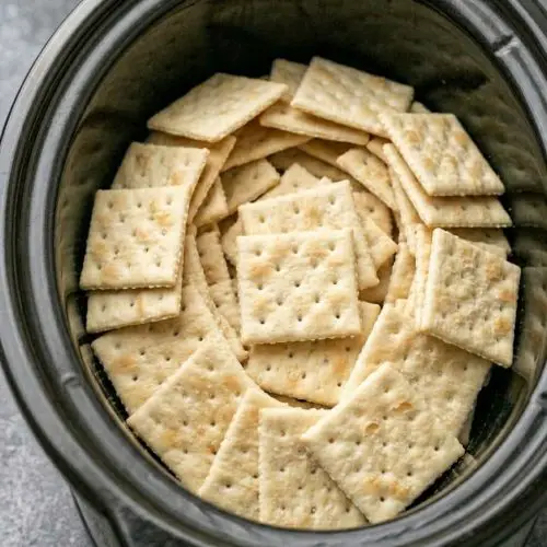 Slow Cooker Saltine Caramel Chocolate Dessert