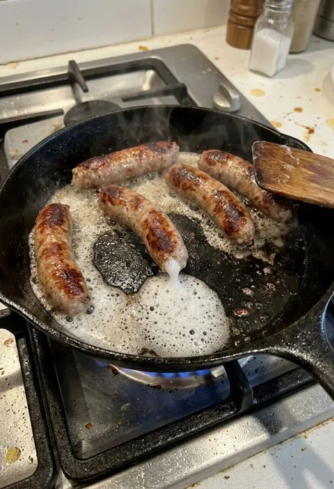 Why White Foam Comes Out Of Sausages When You Cook Them