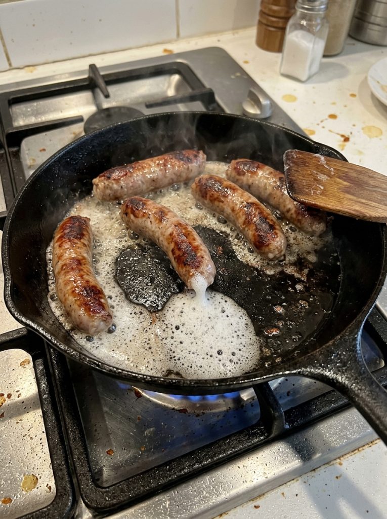 Why White Foam Comes Out Of Sausages When You Cook Them