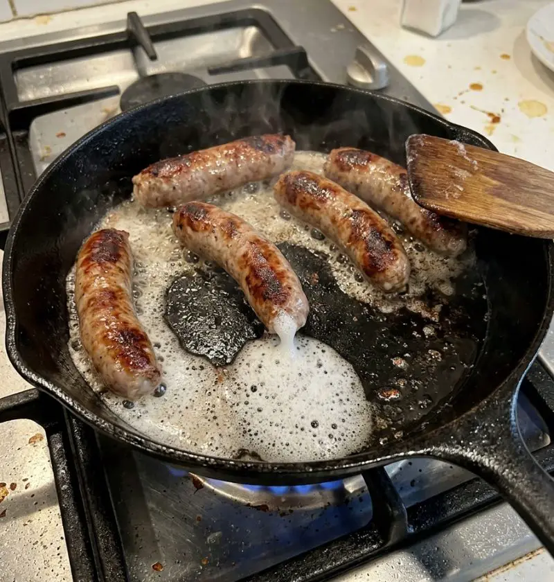 Why White Foam Comes Out Of Sausages When You Cook Them