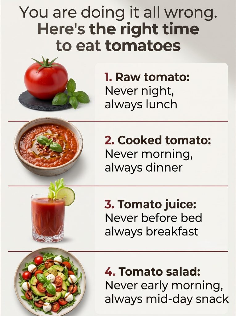 Nobody Told Me the Time I Eat Tomatoes Could Actually Matter
