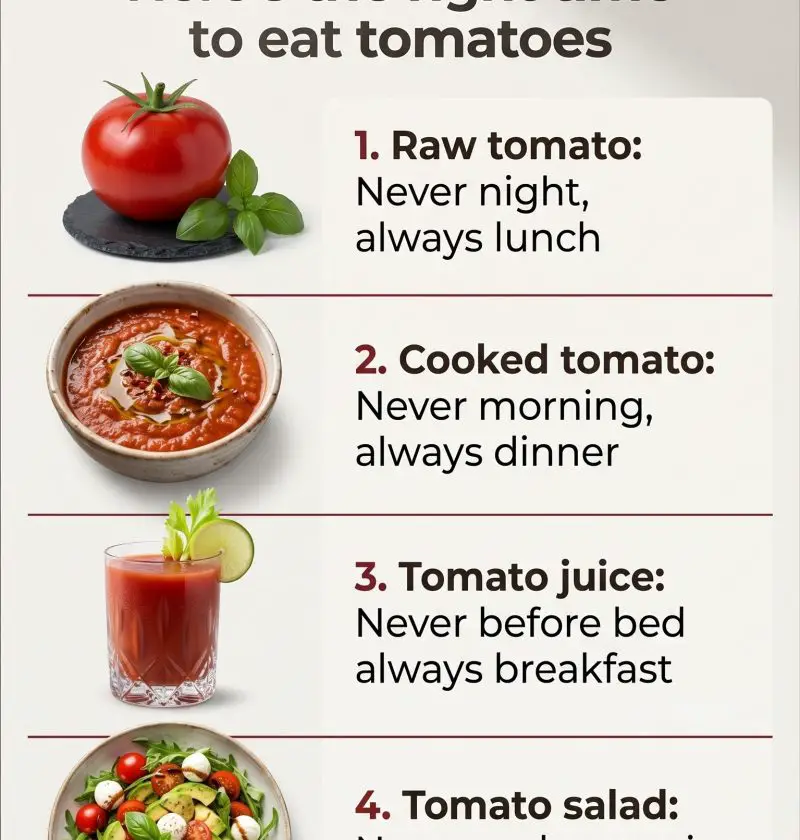 Nobody Told Me the Time I Eat Tomatoes Could Actually Matter