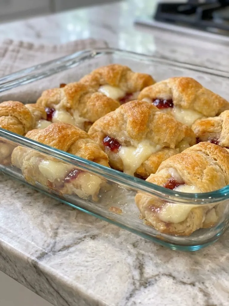 Oven Baked 3-Ingredient Crescent Brie Bites