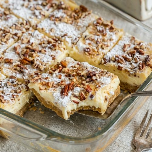 Pecan Cheesecake Bars