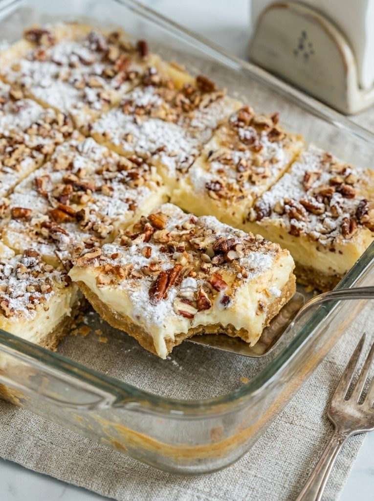 Pecan Cheesecake Bars