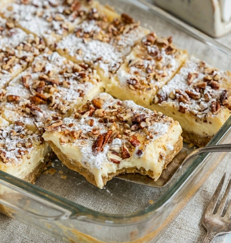 Pecan Cheesecake Bars
