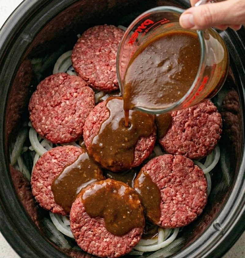 Slow Cooker Amish Cube Steak with Brown Gravy
