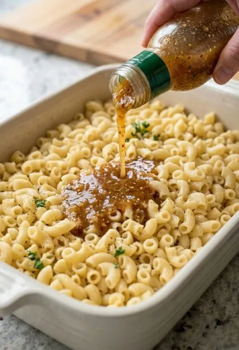 Oven-Baked 4-Ingredient Zesty Italian Macaroni