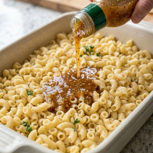 Oven-Baked 4-Ingredient Zesty Italian Macaroni