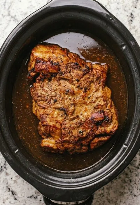 5-Ingredient Slow Cooker Vintage Church Supper Pork Butt