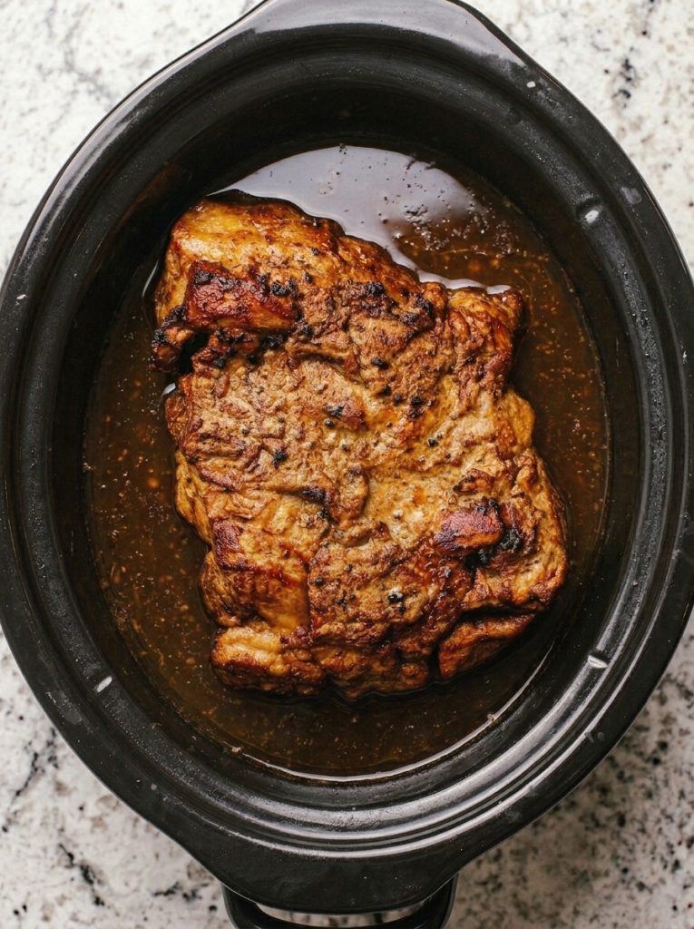 5-Ingredient Slow Cooker Vintage Church Supper Pork Butt