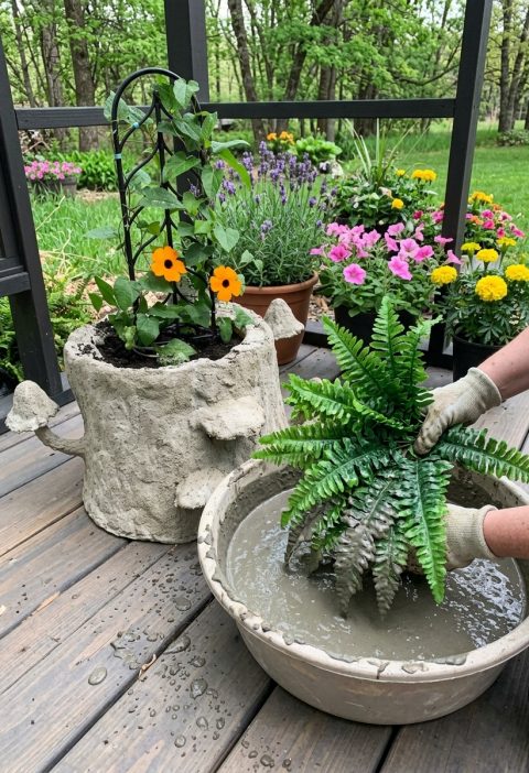 Concrete Ferns? Yeah… And Somehow It Works Beautifully