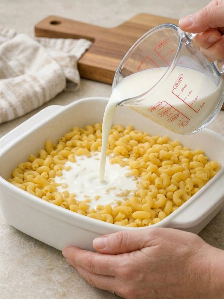 Oven Baked 5-Ingredient No-Boil Mac and Cheese