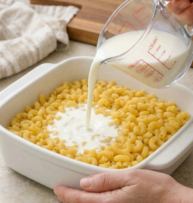 Oven Baked 5-Ingredient No-Boil Mac and Cheese