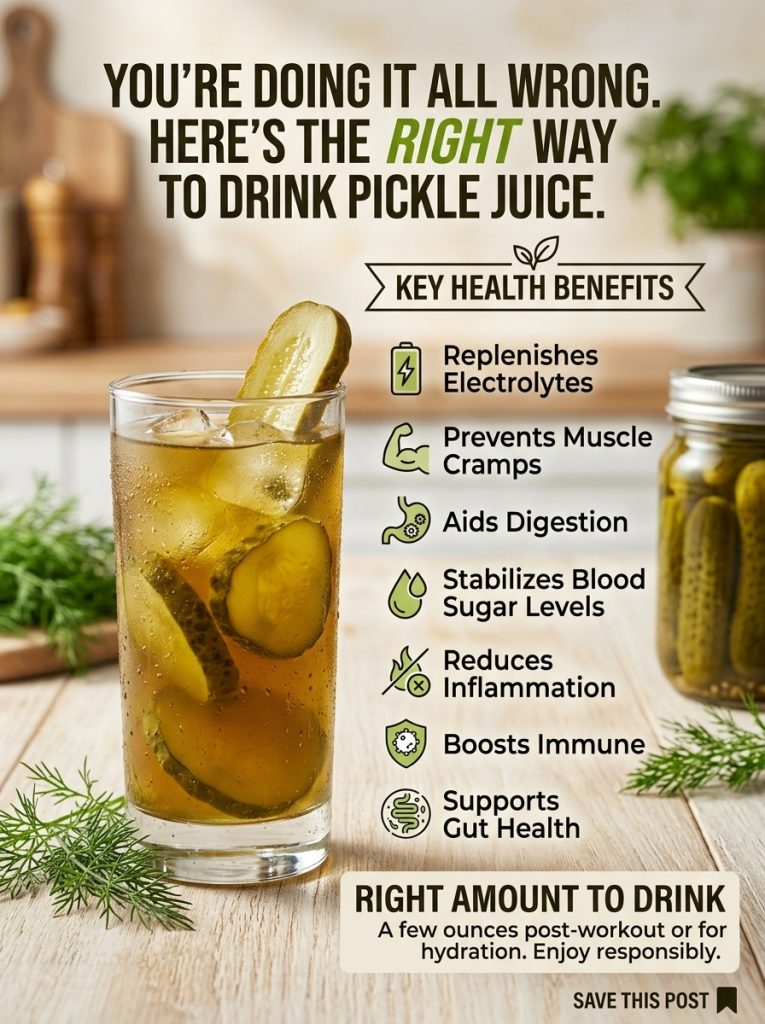 The Right Way to Drink Pickle Juice (Yes, There Is One)