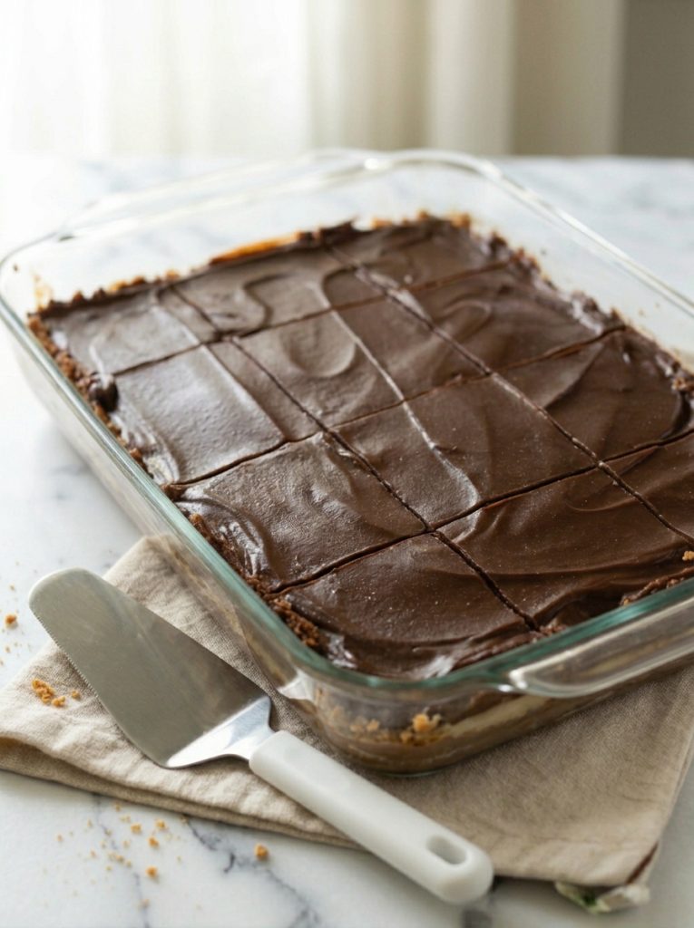 No-Bake Chocolate Silk Bars