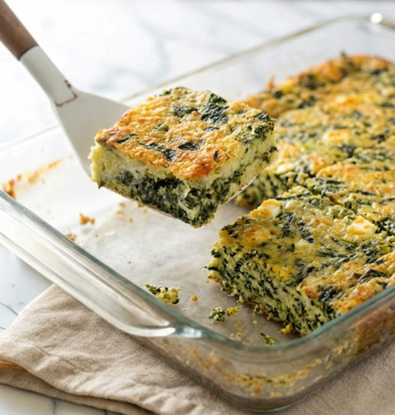 spinach cheese bars