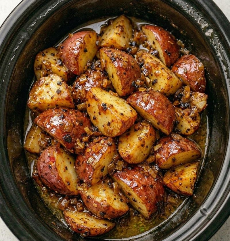Slow Cooker Onion Butter Potatoes