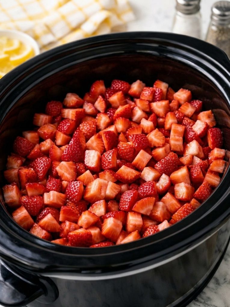3-Ingredient Slow Cooker Juneteenth Strawberry Sweet