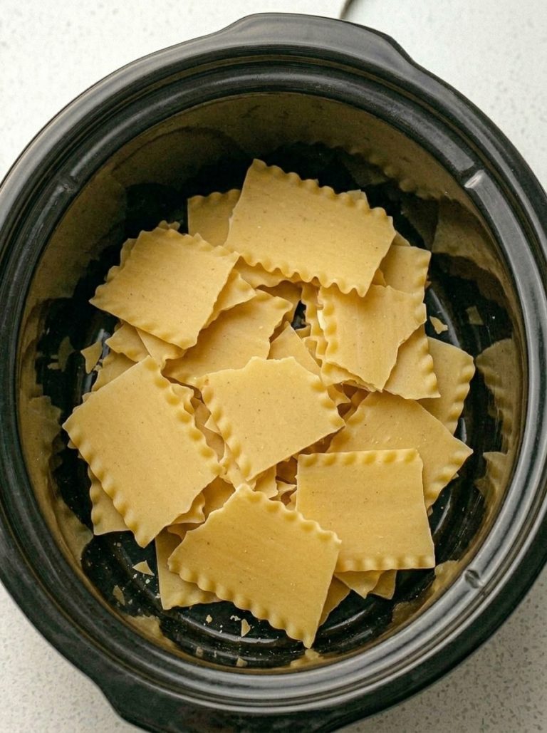5-Ingredient Slow Cooker Patriots Day Lasagna
