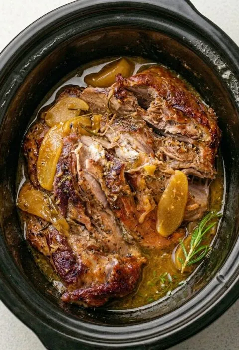 Slow Cooker Apple Cider Pork Roast