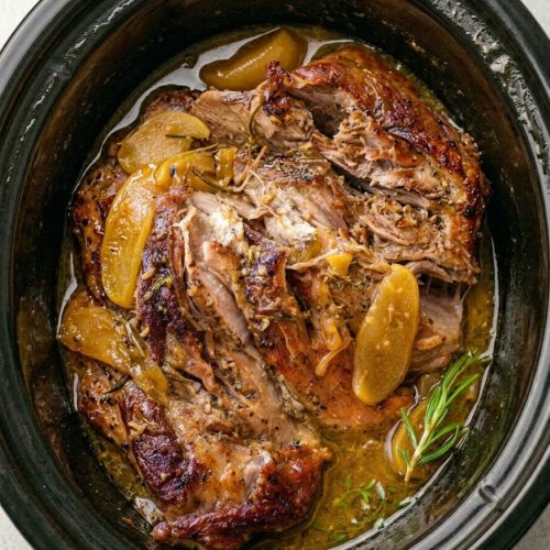 Slow Cooker Apple Cider Pork Roast