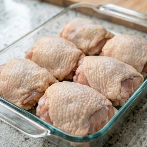 5-Ingredient Mother’s Day Vintage Baked Chicken Thighs