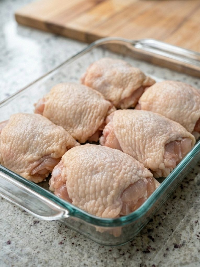 5-Ingredient Mother’s Day Vintage Baked Chicken Thighs