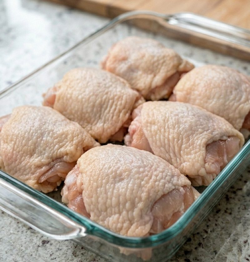 5-Ingredient Mother’s Day Vintage Baked Chicken Thighs
