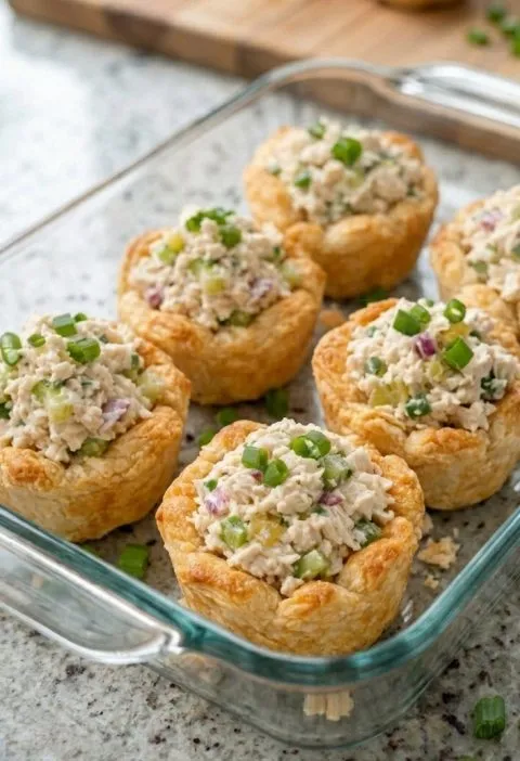 Southern 4-Ingredient Chicken Salad Pastry Cups