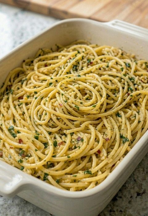 Oven Baked Cowboy Butter Pasta