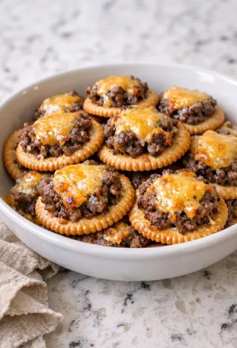 Oven Baked 3-Ingredient Beef Cracker Bites