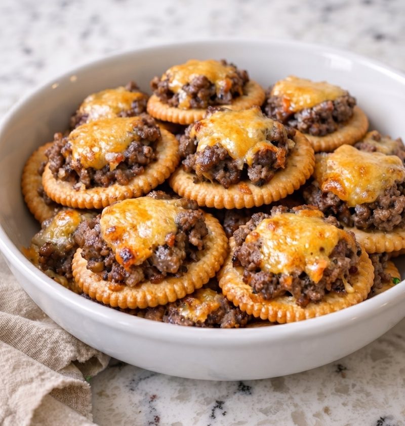 Oven Baked 3-Ingredient Beef Cracker Bites