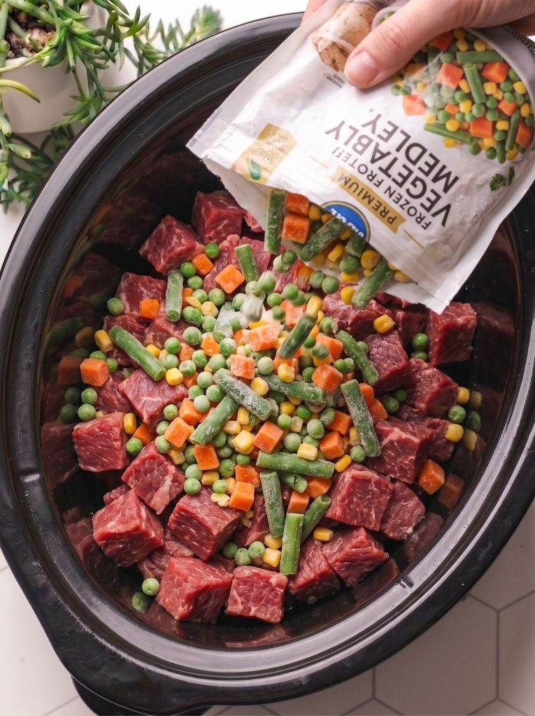 Slow Cooker 5-Ingredient Amish Beef Pot Pie