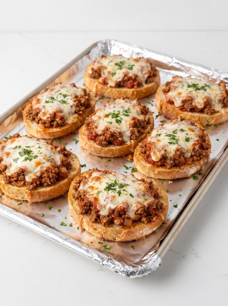 Oven Baked 4-Ingredient Beef English Muffin Bites