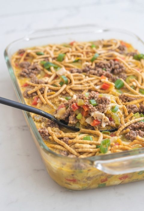 Ground Beef Chow Mein Casserole