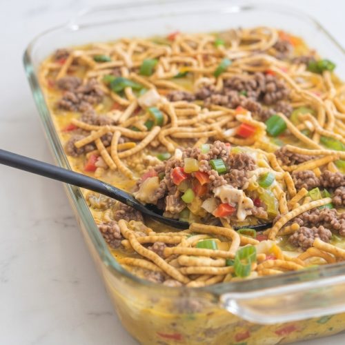 Ground Beef Chow Mein Casserole
