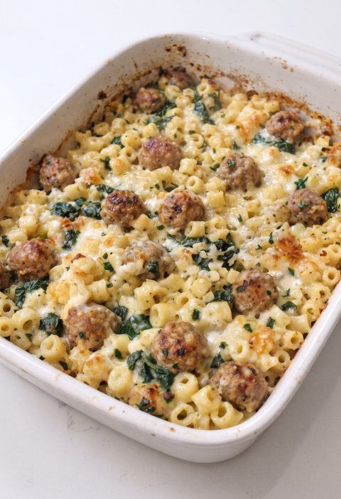 Oven-Baked 4-Ingredient Wedding Soup Pasta