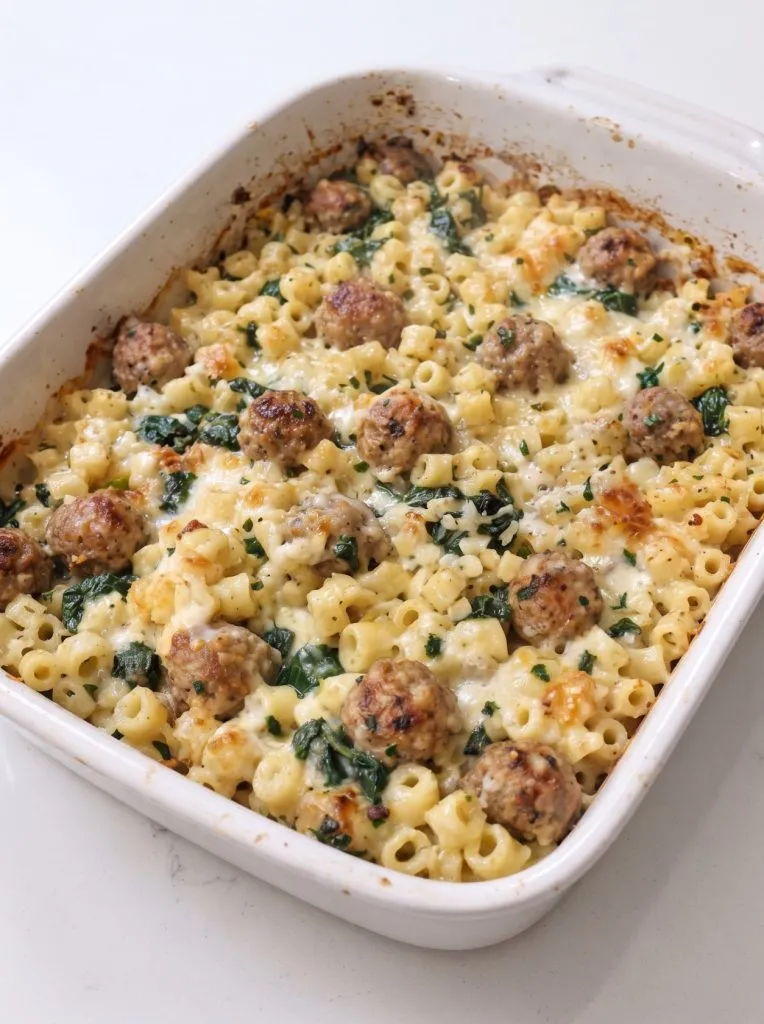 Oven-Baked 4-Ingredient Wedding Soup Pasta