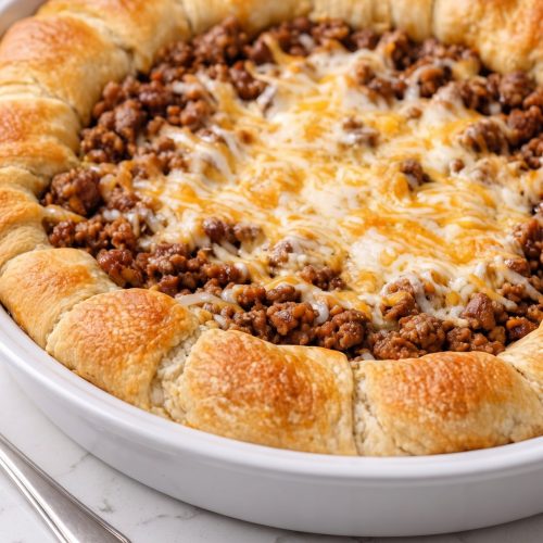 Cheesy Taco Crescent Pie