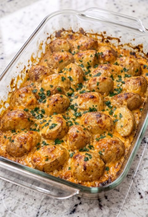 Cheesy Ranch Baked New Potatoes