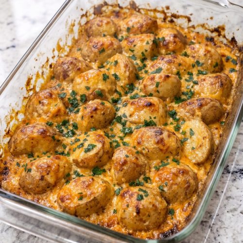 Cheesy Ranch Baked New Potatoes