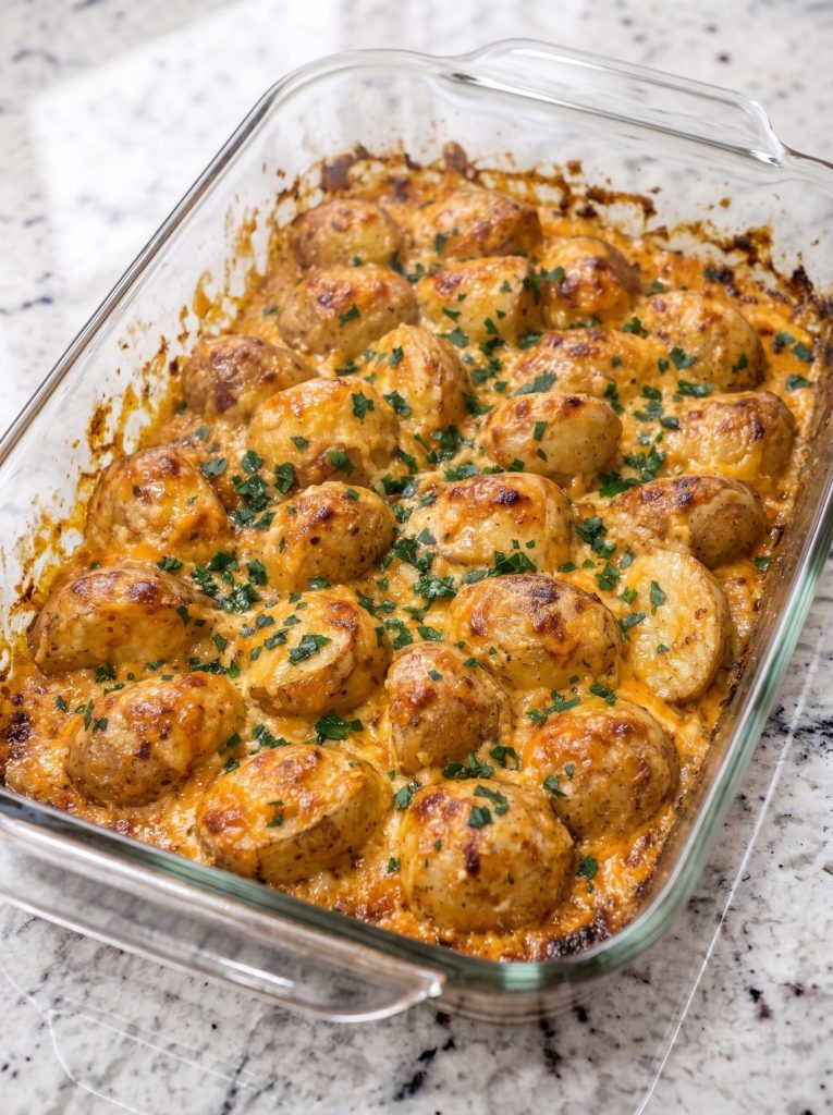 Cheesy Ranch Baked New Potatoes