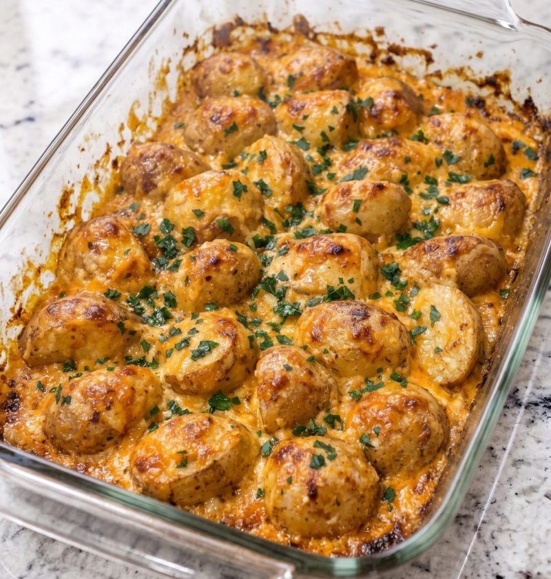 Cheesy Ranch Baked New Potatoes