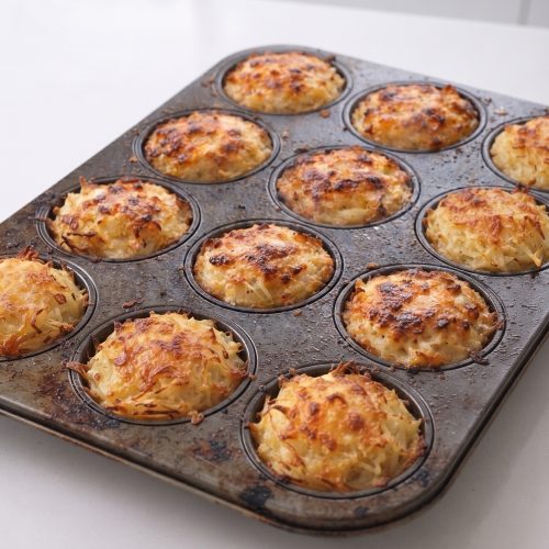 Oven-Baked 4-Ingredient Potato Au Gratin Cups