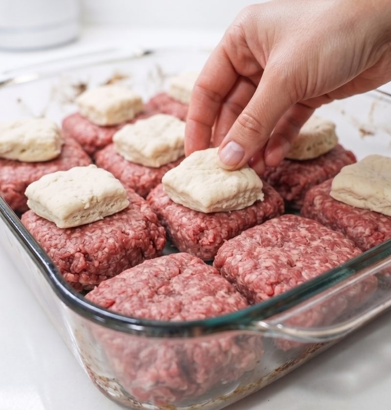 4-Ingredient Amish Biscuit Beef Casserole