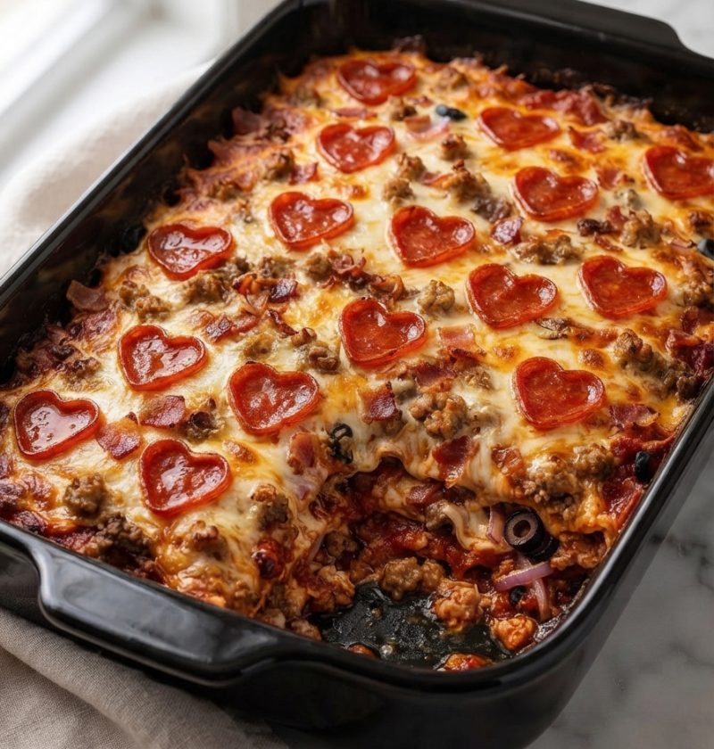 Meat Lover’s Pizza Casserole
