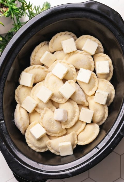 4-Ingredient Slow Cooker Pierogi Casserole