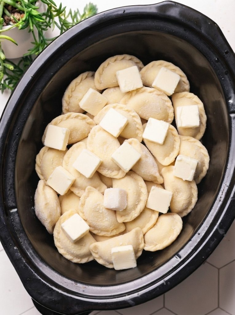 4-Ingredient Slow Cooker Pierogi Casserole