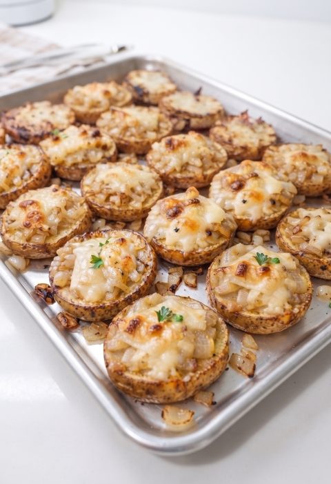 Oven-Baked Swiss Onion Potato Bites